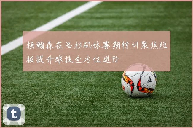 杨瀚森在洛杉矶休赛期特训聚焦短板提升球技全方位进阶
