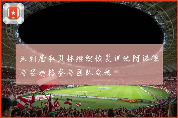 米利唐和贝林继续恢复训练阿诺德与吕迪格参与团队合练